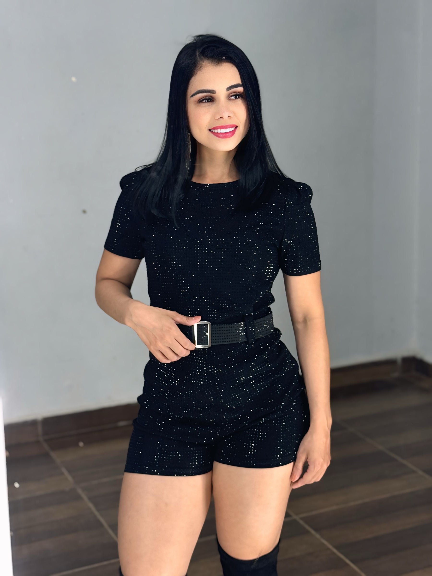 Macaquinho luxo manga princesa