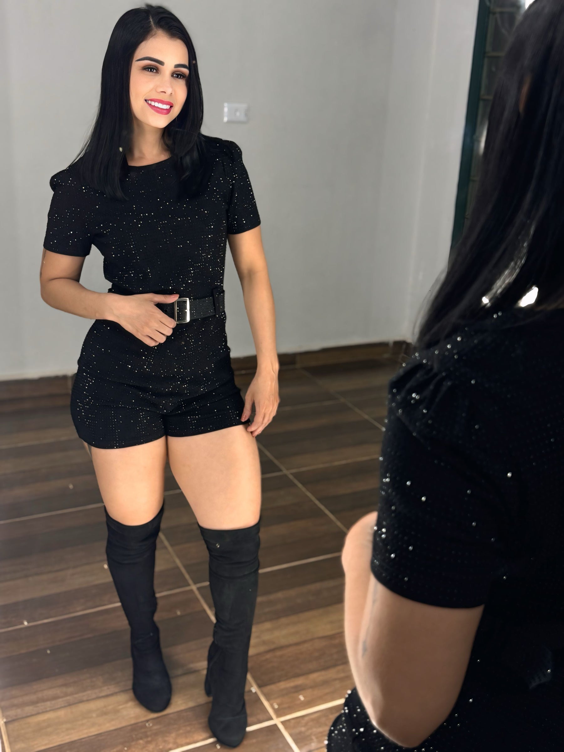 Macaquinho luxo manga princesa