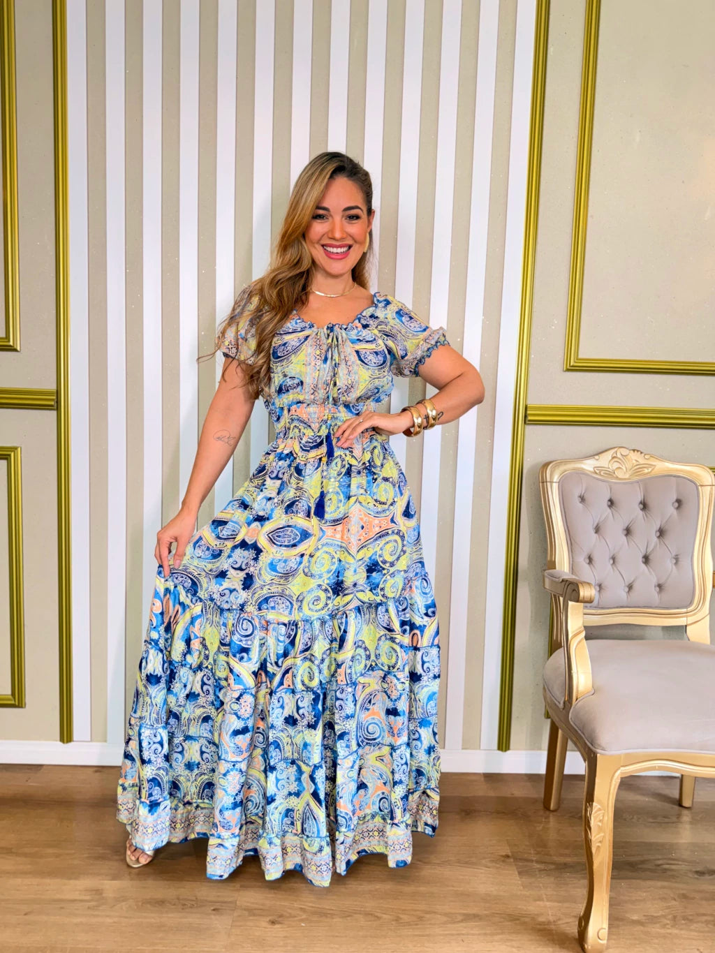 Vestido Natalia Boho Luxo