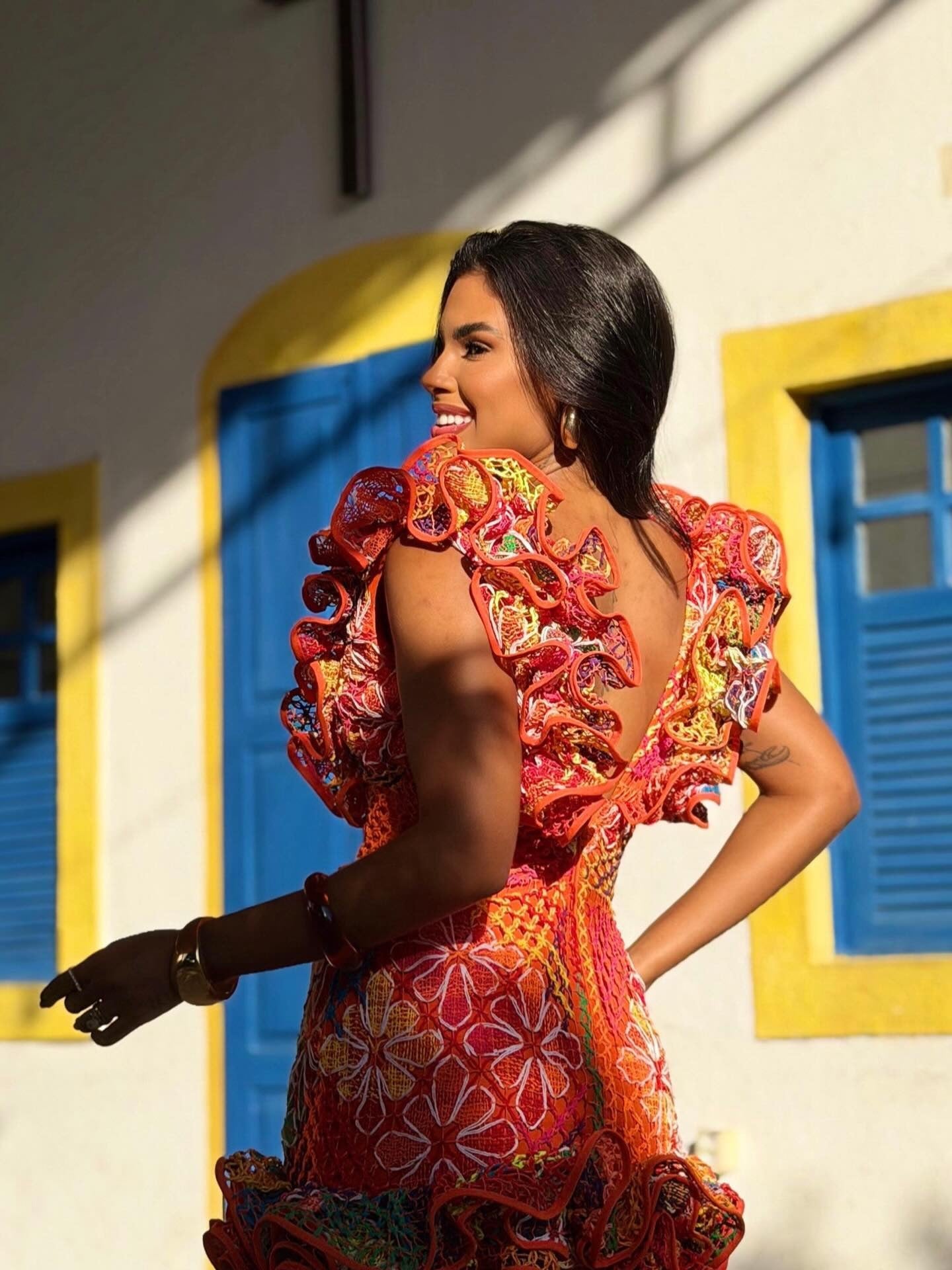 Vestido Aurora Bordada