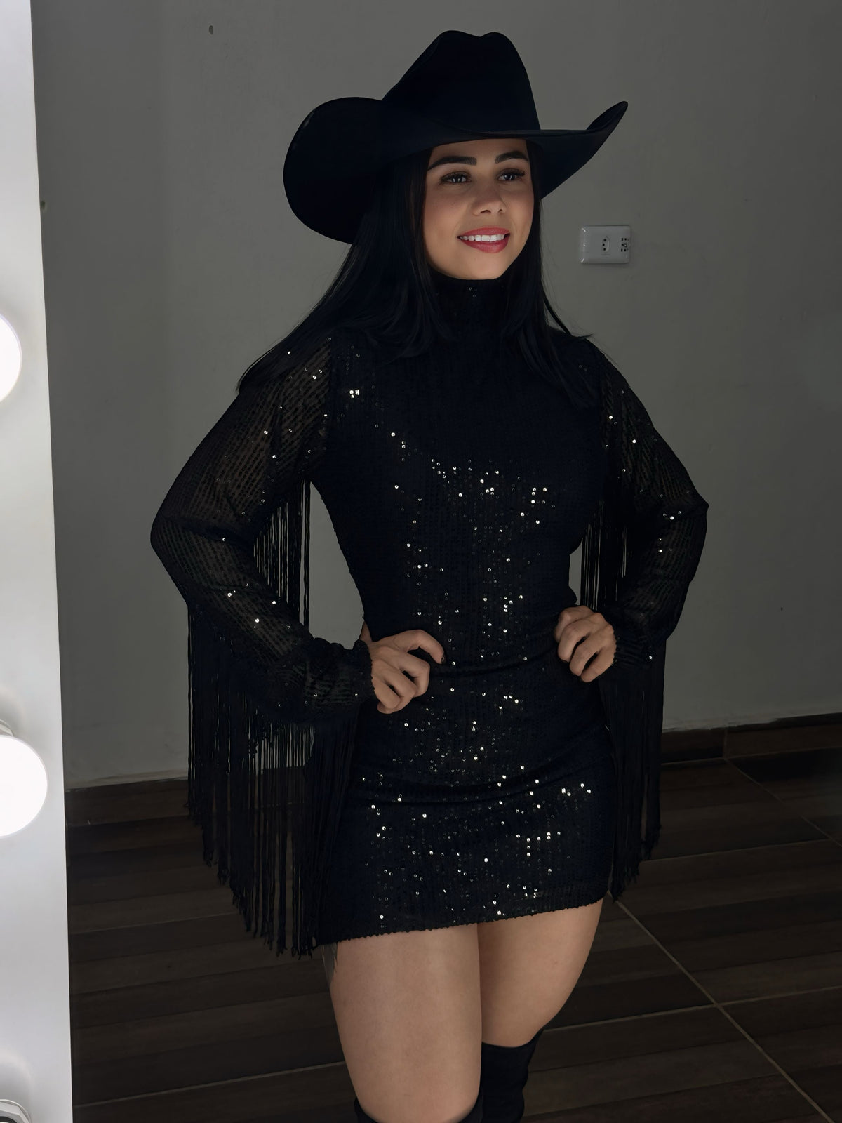 Vestido franja Paete