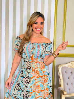 Vestido Natalia Boho Luxo