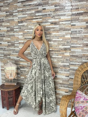 Vestido seda indiana