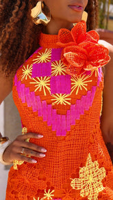 Vestido Flor & Renda