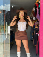 Conjunto Saia + corpete renda