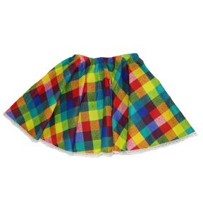 Saia xadrez multicolor