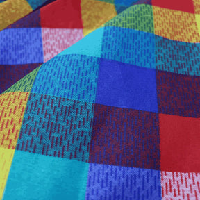 Saia xadrez multicolor